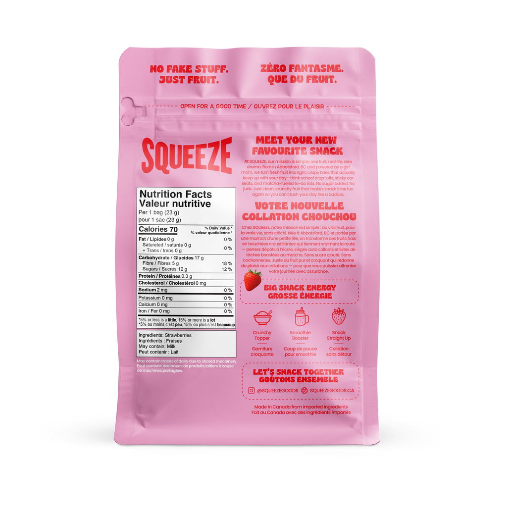BERRY SWEET - FREEZE-DRIED STRAWBERRY SLICES (23g)