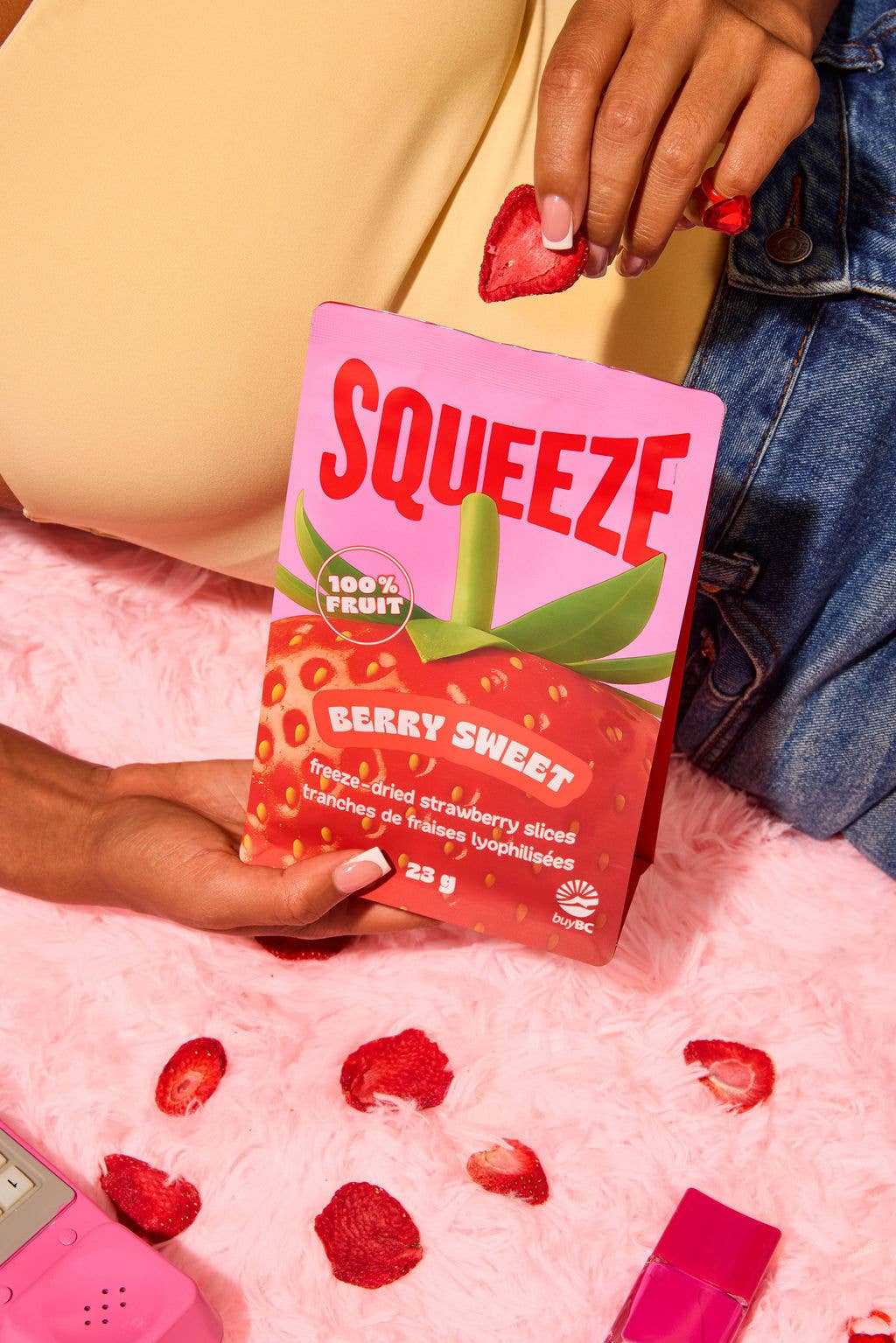 BERRY SWEET - FREEZE-DRIED STRAWBERRY SLICES (23g)
