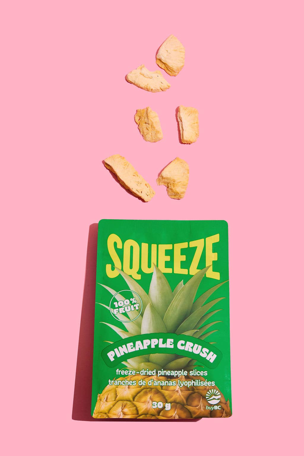 PINEAPPLE CRUNCH - FREEZE-DRIED PINEAPPLE SLICES (30g)