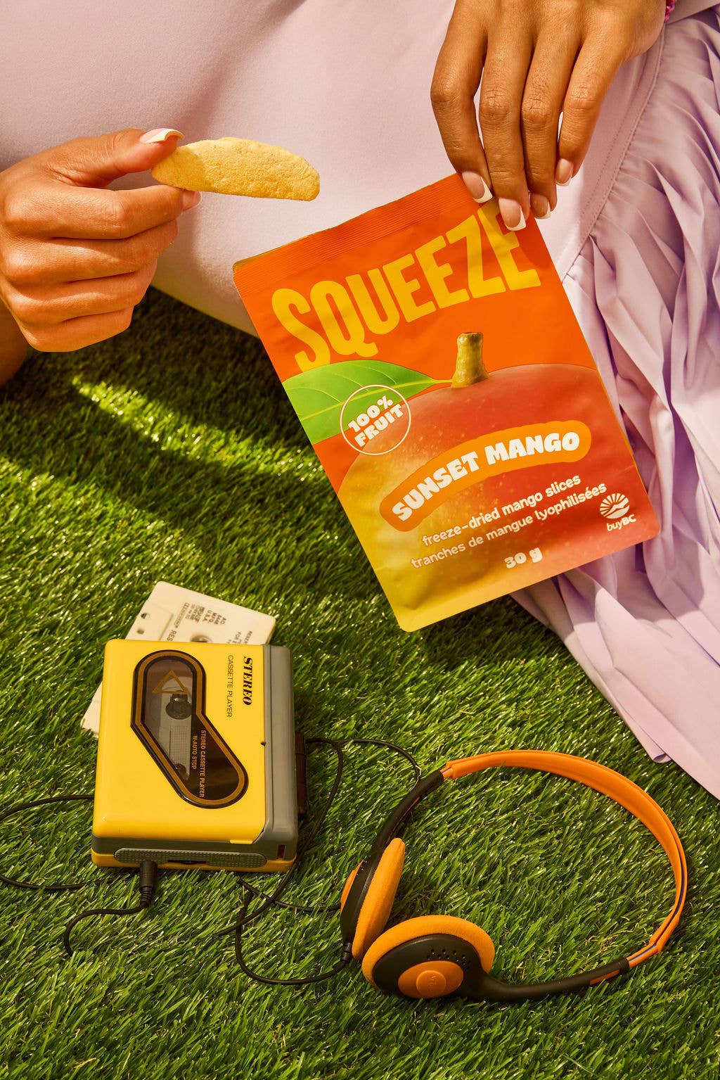 SUNSET MANGO - FREEZE-DRIED MANGO SLICES (30g)