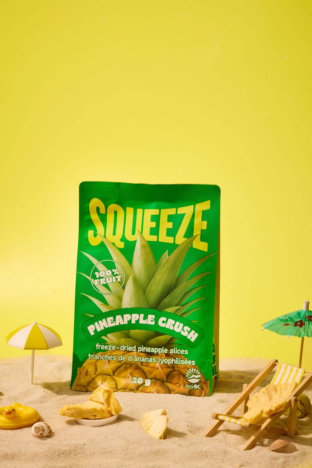 PINEAPPLE CRUNCH - FREEZE-DRIED PINEAPPLE SLICES (30g)